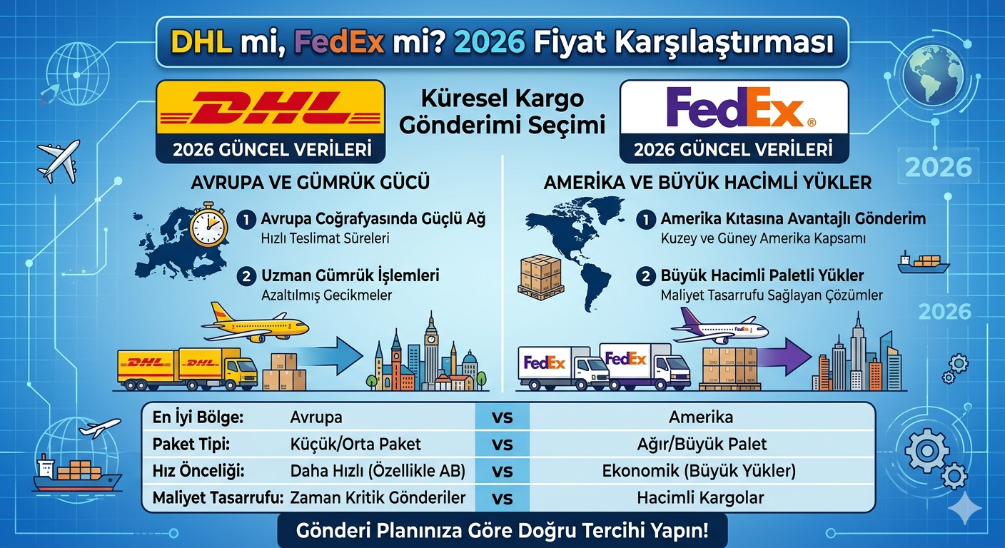 Uluslararası hava kargo taşımacılığı dhl ve fedex
