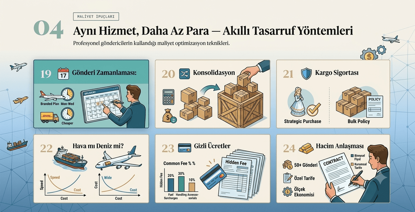 Uluslararası hava kargo taşımacılığı tasarruf yontemleri